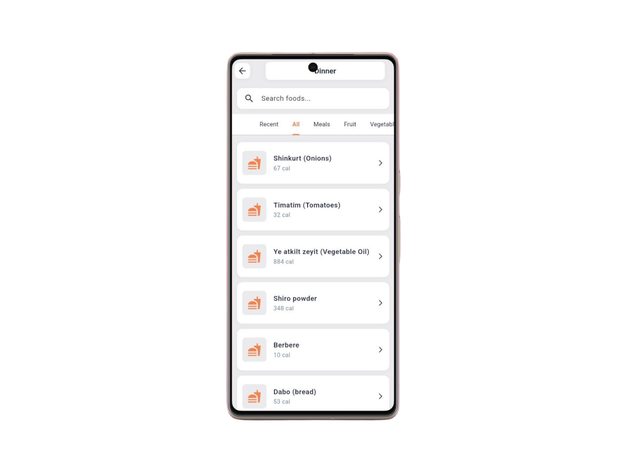 Maed foods page screenshot