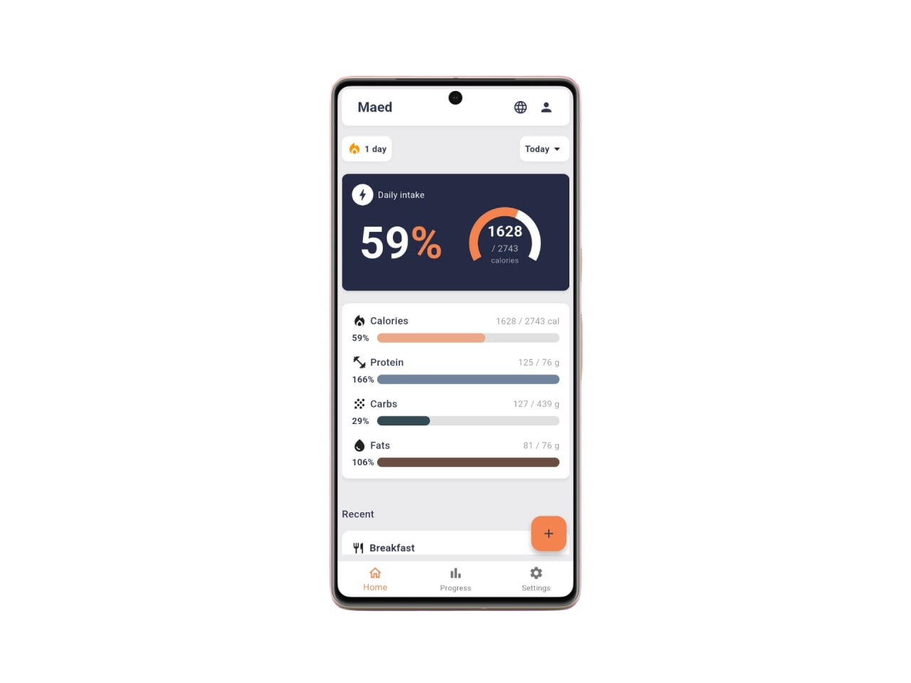 Maed home page screenshot